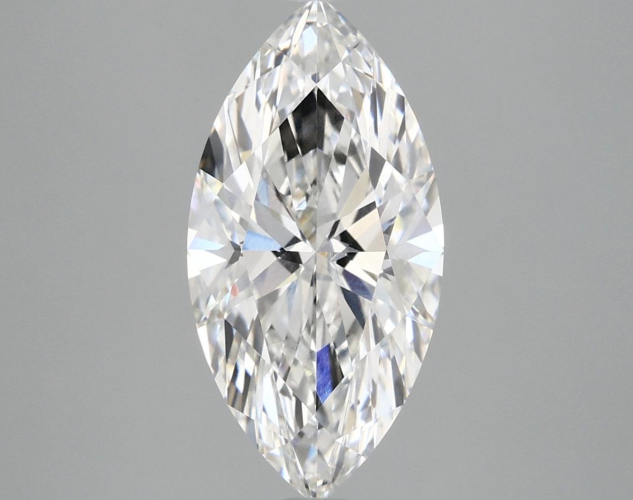 2.98 Carat Marquise Shaped Ideal Cut VVS2 IGI Certified Lab Grown Diamond