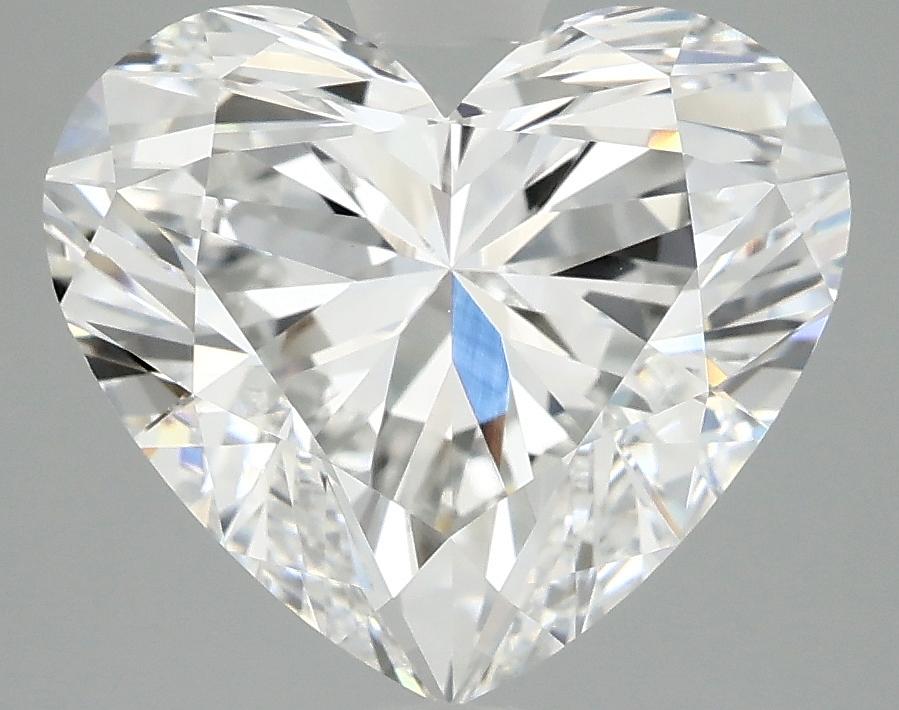 5.02 Carat Heart Shaped Ideal Cut VVS2 IGI Certified Lab Grown Diamond