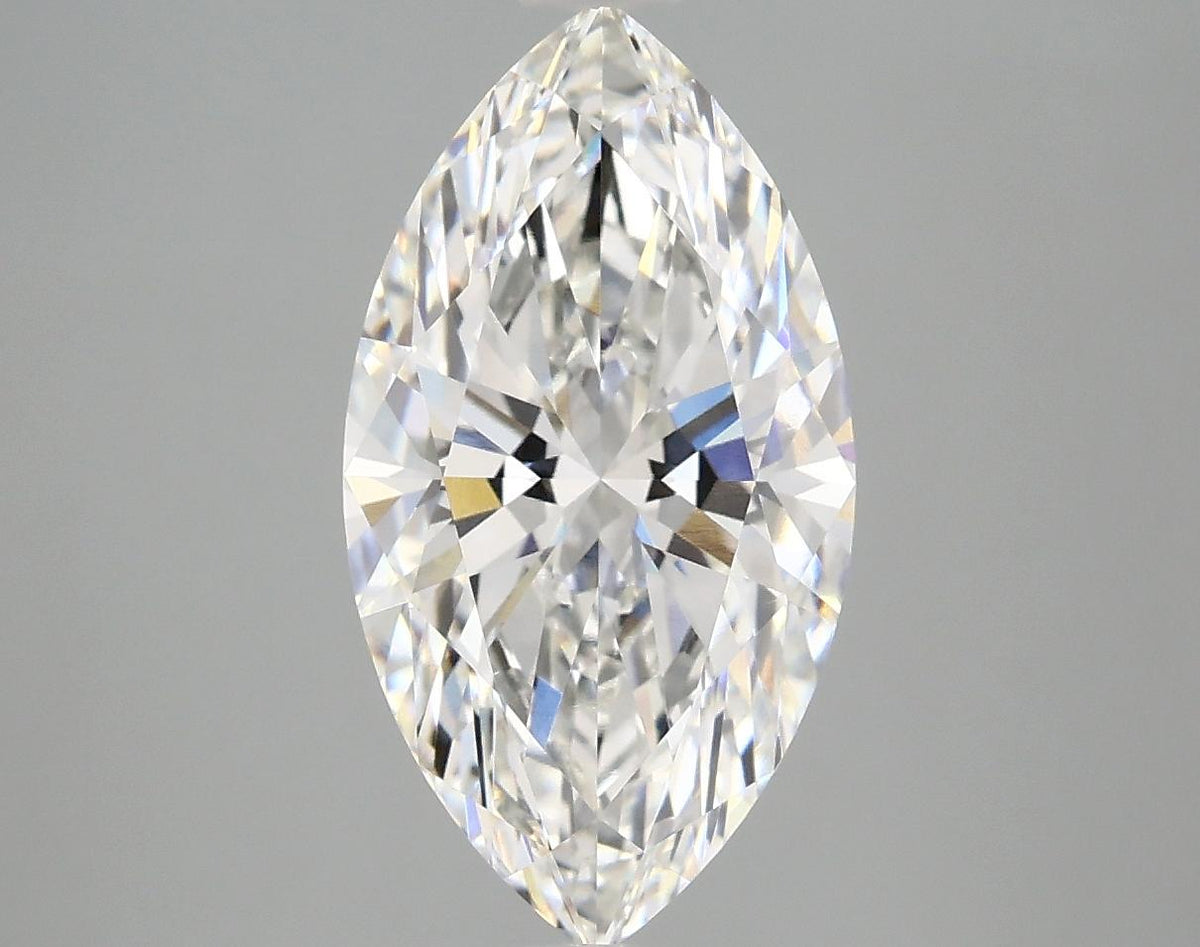 3.07 Carat Marquise Shaped Excellent Cut VVS2 IGI Certified Lab Grown Diamond