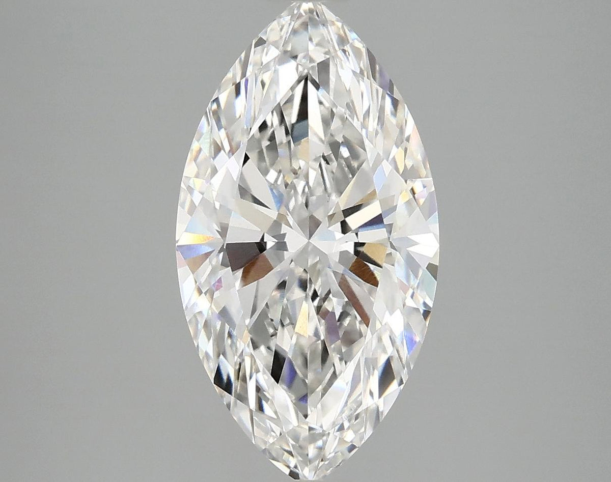 3.08 Carat Marquise Shaped Excellent Cut VVS2 IGI Certified Lab Grown Diamond