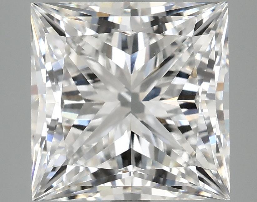 5.08 Carat Princess Shaped Ideal Cut VVS2 IGI Certified Lab Grown Diamond