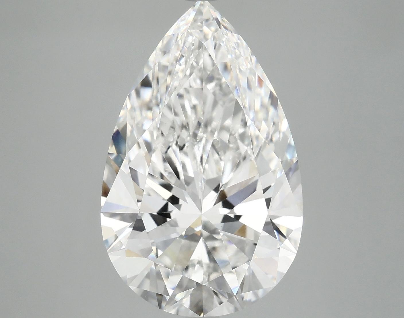 6.35 Carat Pear Shaped Ideal Cut VVS2 IGI Certified Lab Grown Diamond