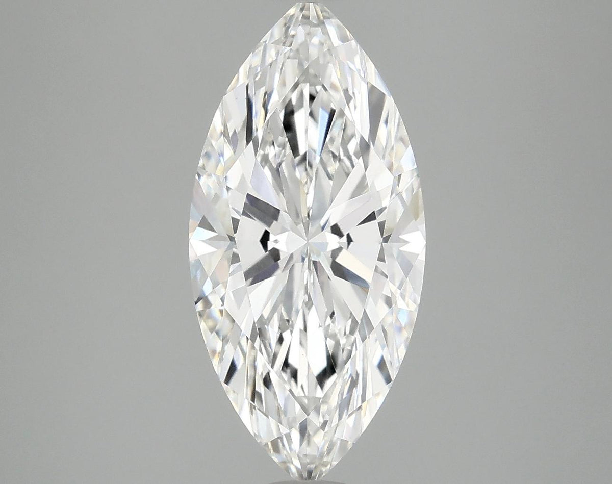 3.05 Carat Marquise Shaped Excellent Cut VVS2 IGI Certified Lab Grown Diamond