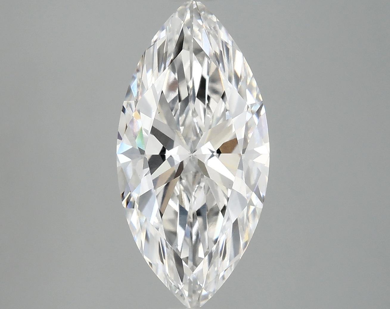 3.15 Carat Marquise Shaped Excellent Cut VS2 IGI Certified Lab Grown Diamond