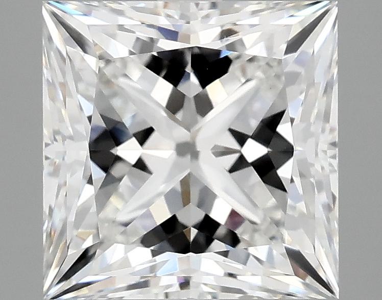 4.07 Carat Princess Shaped Ideal Cut VVS2 IGI Certified Lab Grown Diamond