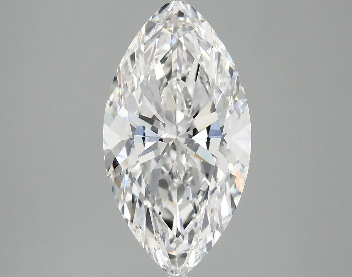 3.06 Carat Marquise Shaped Excellent Cut VVS2 IGI Certified Lab Grown Diamond