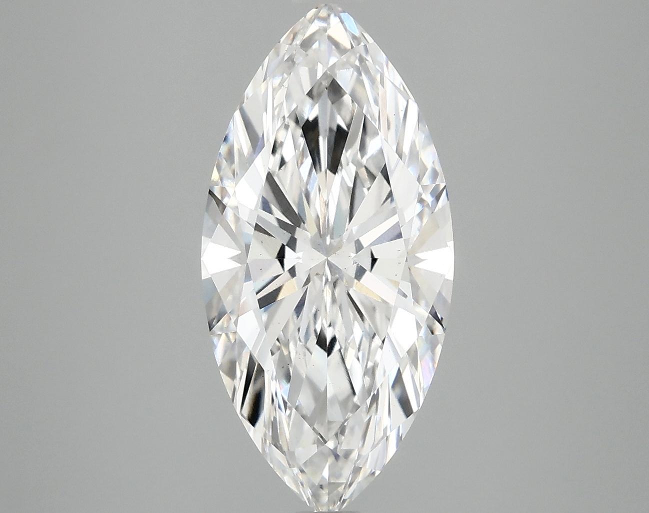 3.02 Carat Marquise Shaped Excellent Cut VS2 IGI Certified Lab Grown Diamond