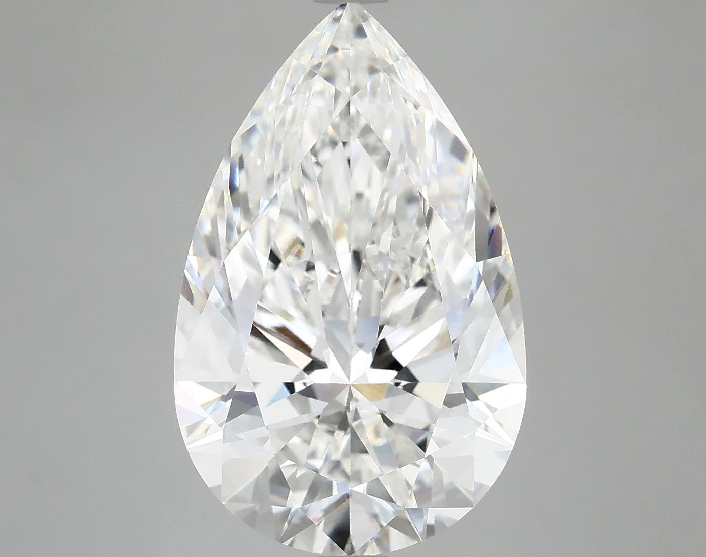 7.04 Carat Pear Shaped Ideal Cut VVS2 IGI Certified Lab Grown Diamond