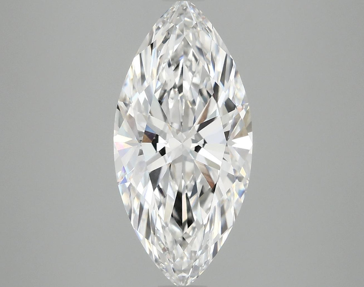 3.09 Carat Marquise Shaped Excellent Cut VVS2 IGI Certified Lab Grown Diamond