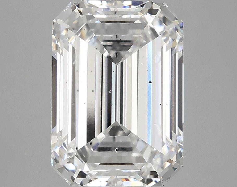 3.87 Carat Emerald Shaped Ideal Cut SI1 IGI Certified Lab Grown Diamond