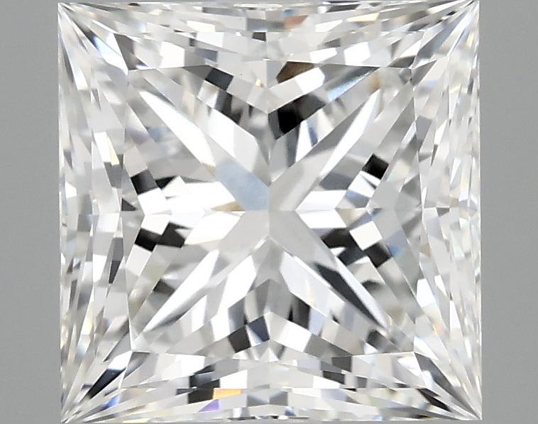 4.07 Carat Princess Shaped Ideal Cut VVS2 IGI Certified Lab Grown Diamond