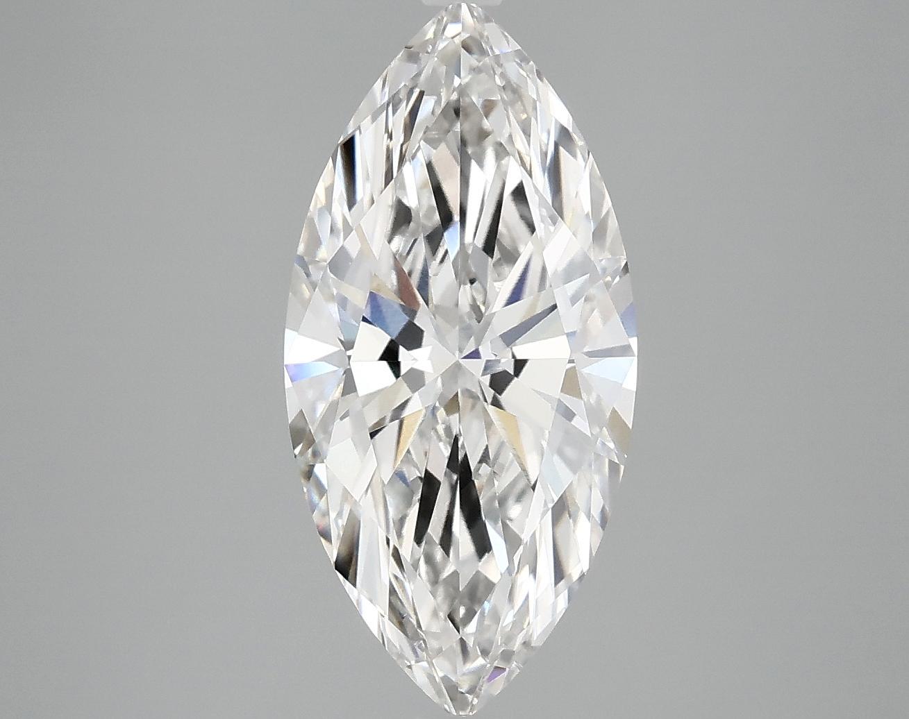 3.01 Carat Marquise Shaped Excellent Cut VVS2 IGI Certified Lab Grown Diamond