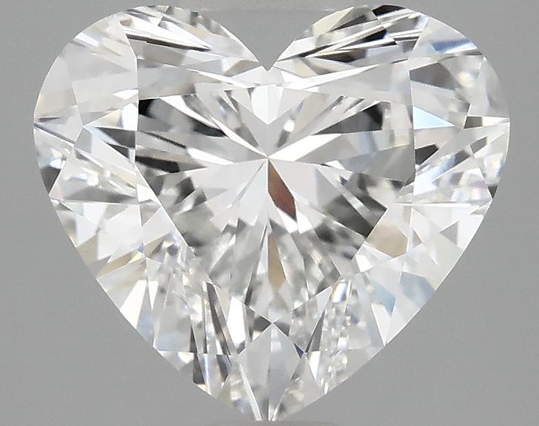 3.09 Carat Heart Shaped Ideal Cut VVS2 IGI Certified Lab Grown Diamond