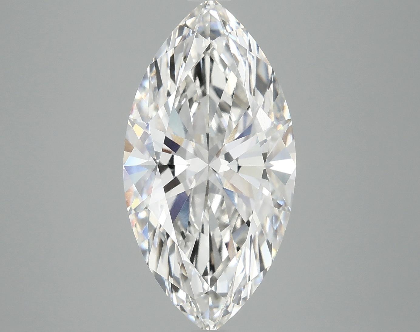 4.09 Carat Marquise Shaped Ideal Cut VVS2 IGI Certified Lab Grown Diamond