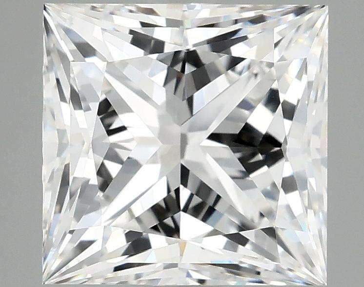 4.08 Carat Princess Shaped Ideal Cut VVS2 IGI Certified Lab Grown Diamond