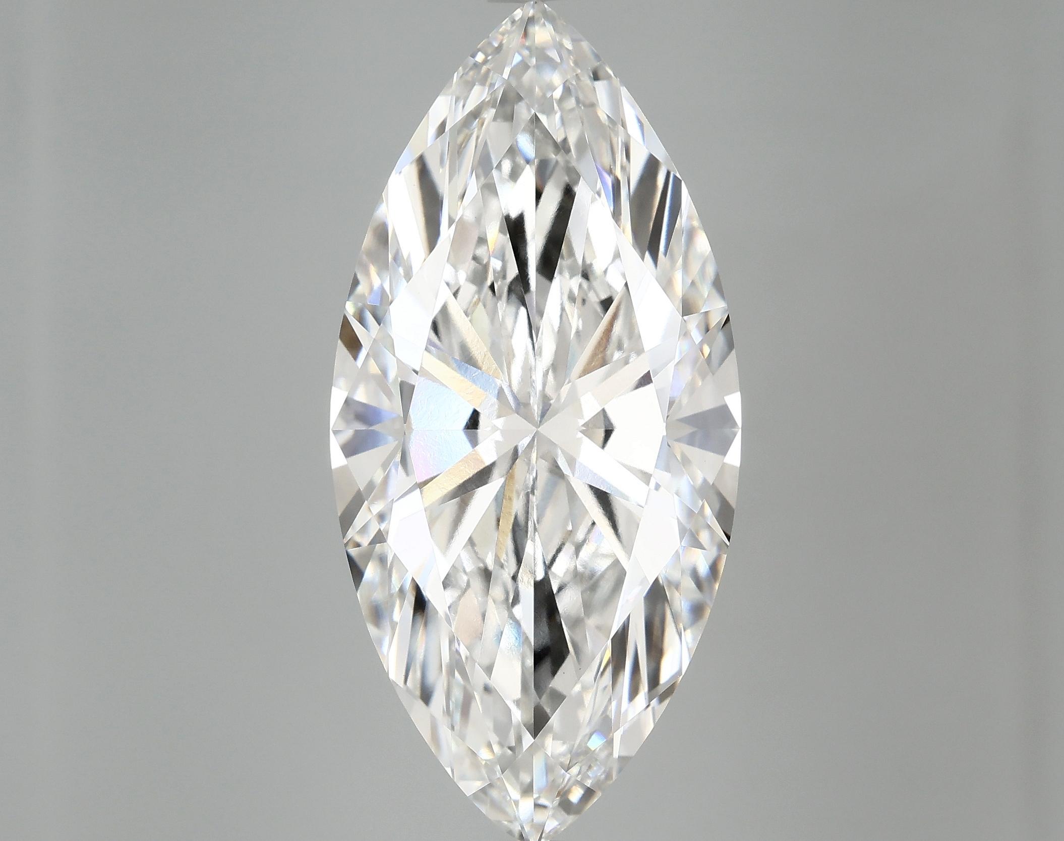11.83 Carat Marquise Shaped Excellent Cut VVS2 IGI Certified Lab Grown Diamond