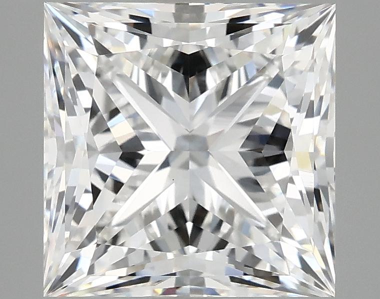 4.12 Carat Princess Shaped Ideal Cut VVS2 IGI Certified Lab Grown Diamond