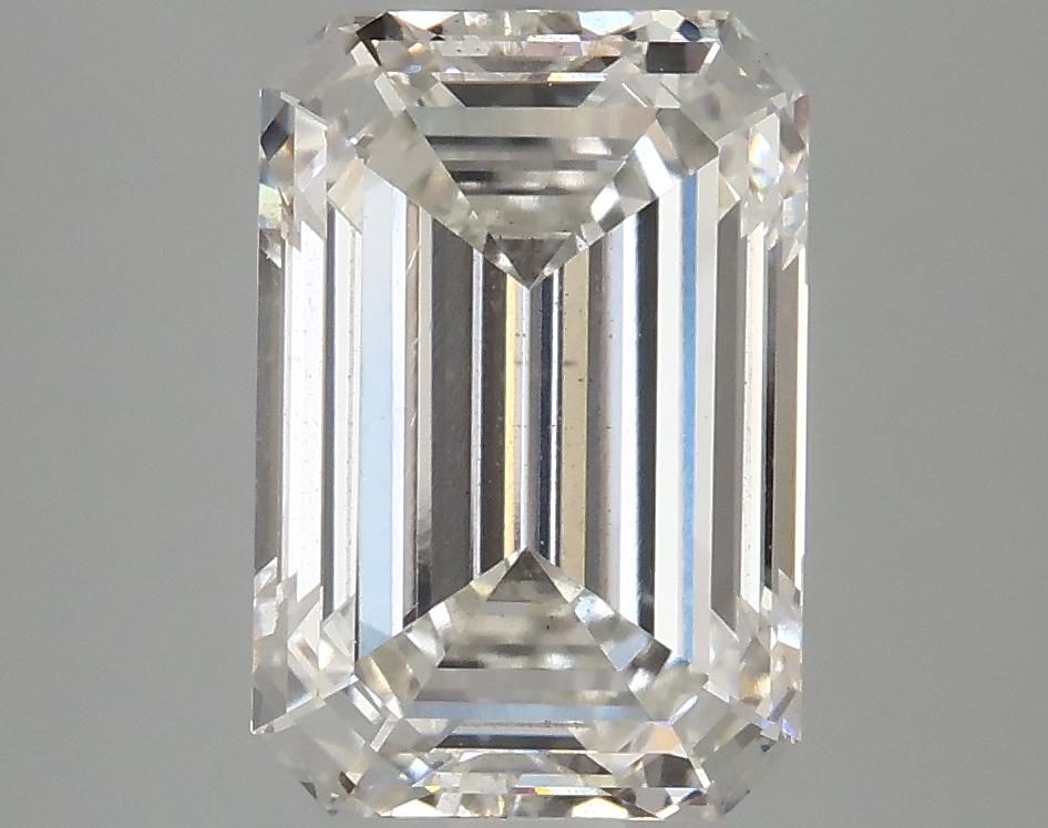 3.82 Carat Emerald Shaped Ideal Cut SI1 IGI Certified Lab Grown Diamond