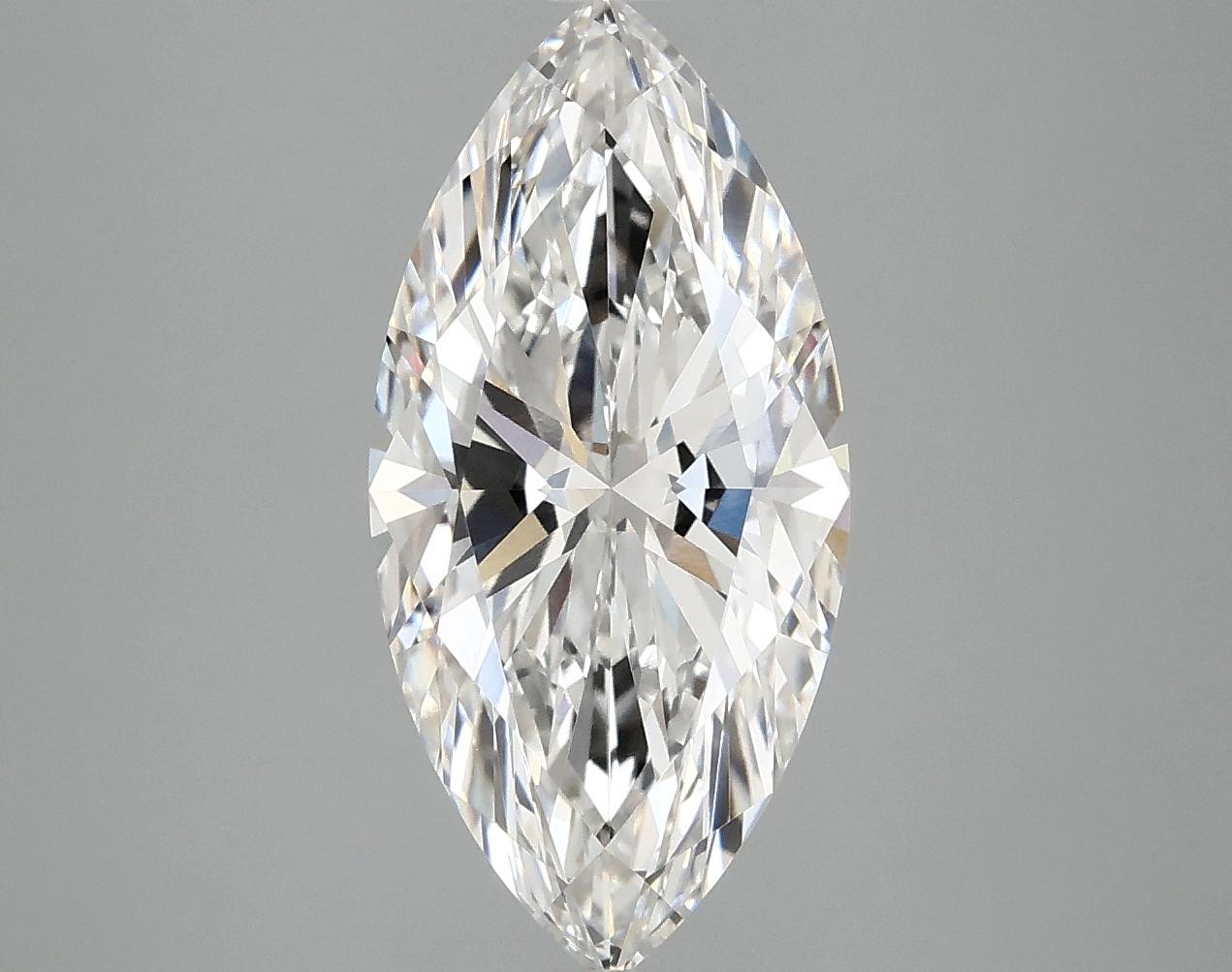 3.08 Carat Marquise Shaped Excellent Cut VVS2 IGI Certified Lab Grown Diamond