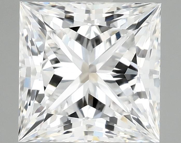 2.07 Carat Princess Shaped Ideal Cut VVS2 IGI Certified Lab Grown Diamond