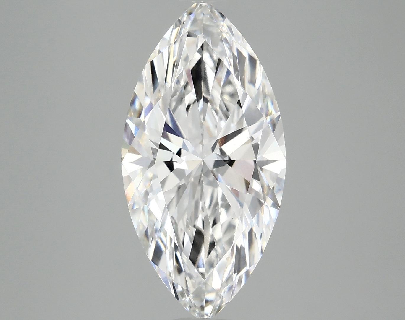 3.08 Carat Marquise Shaped Ideal Cut VVS2 IGI Certified Lab Grown Diamond