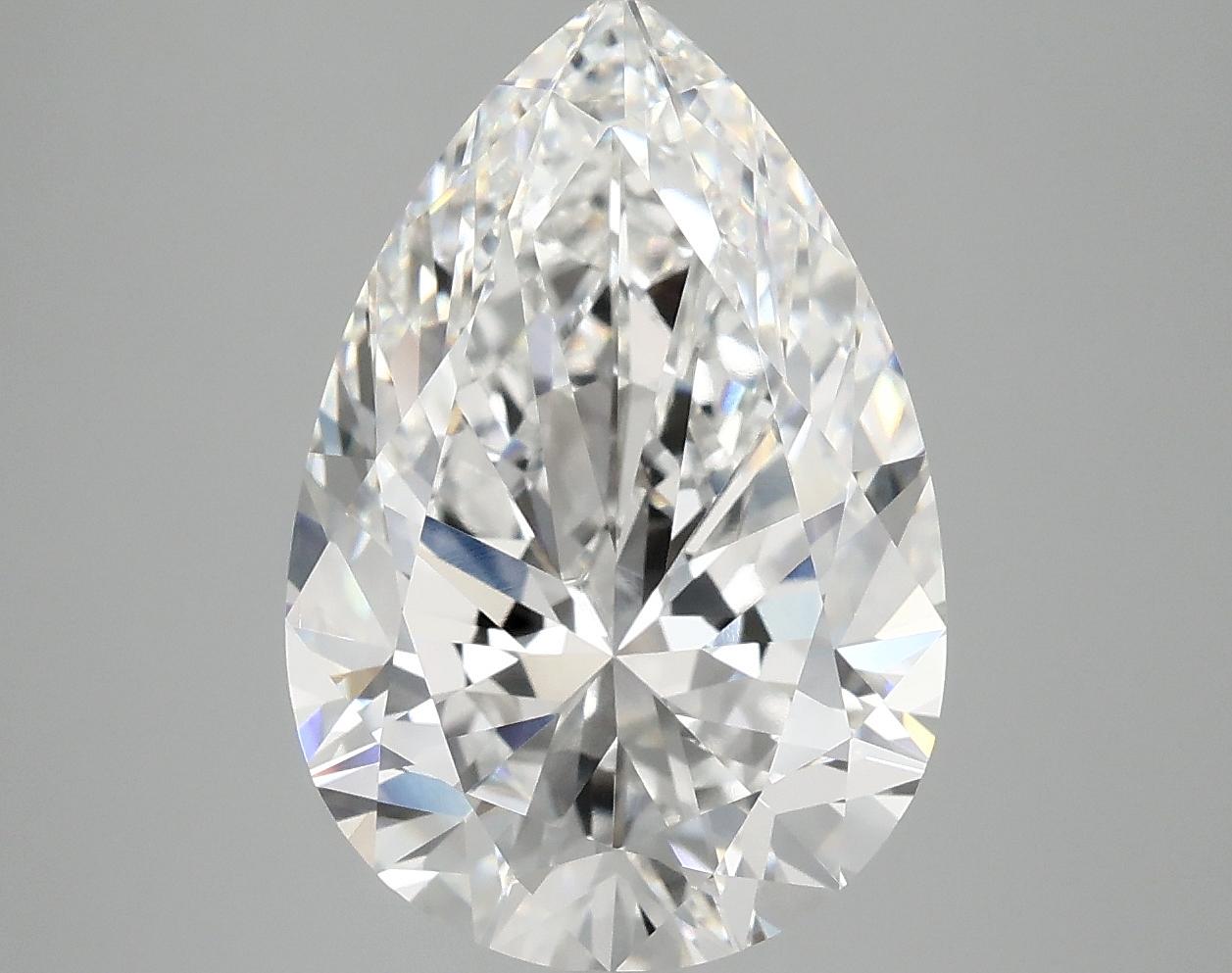 5.51 Carat Pear Shaped Excellent Cut VVS2 IGI Certified Lab Grown Diamond