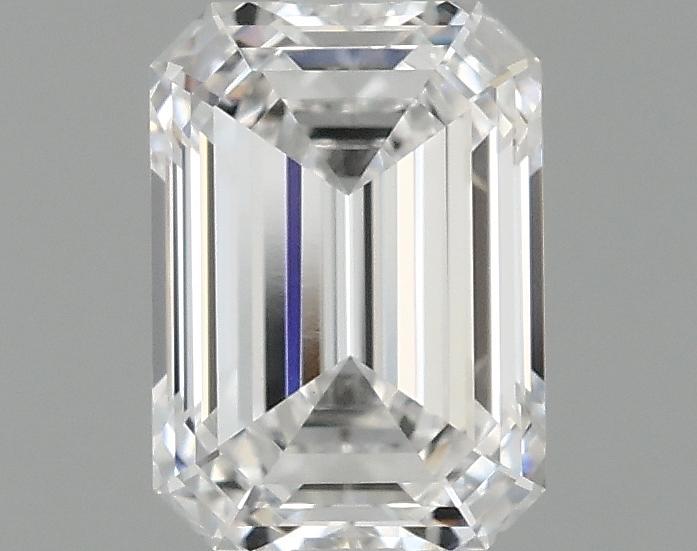 0.97 Carat Emerald Shaped Ideal Cut VVS2 IGI Certified Lab Grown Diamond