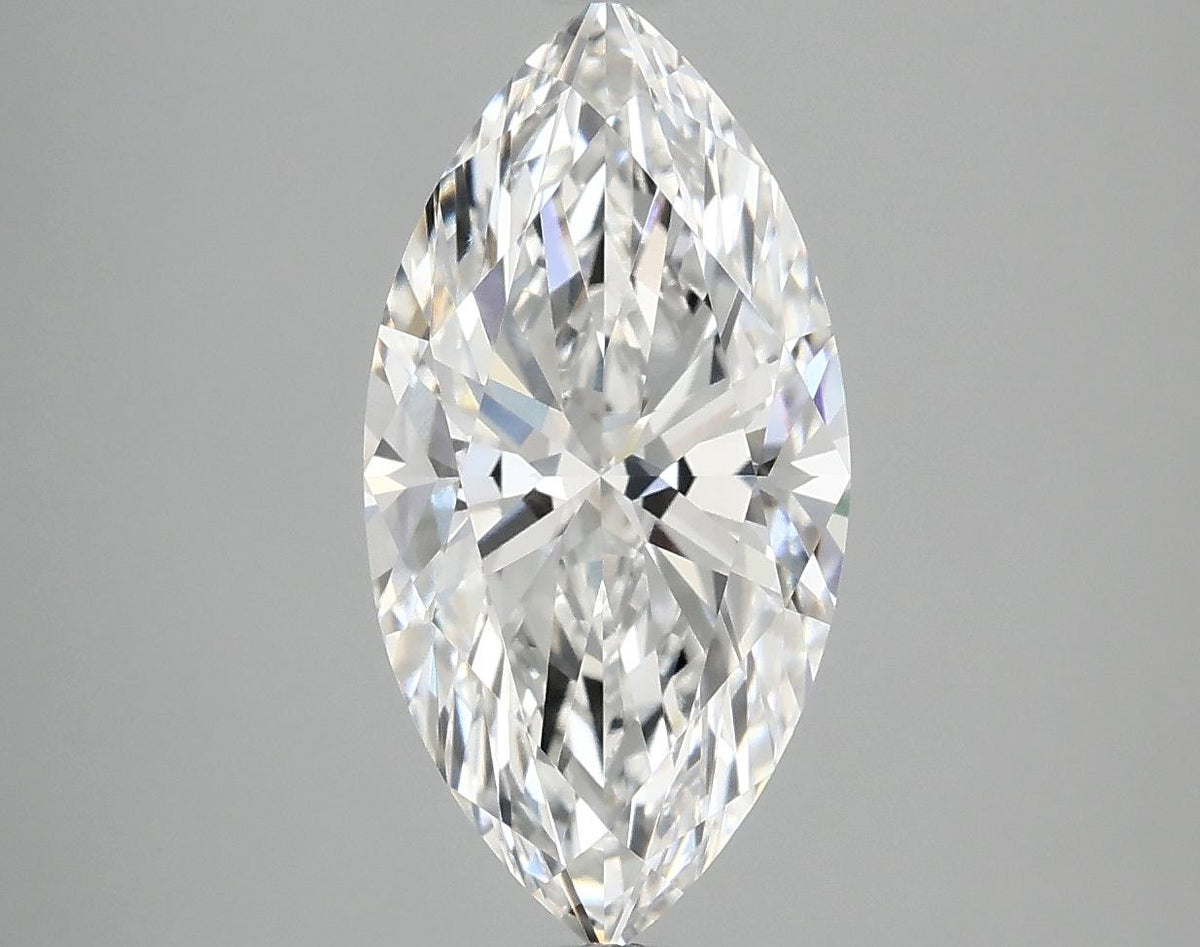 3.09 Carat Marquise Shaped Ideal Cut VVS2 IGI Certified Lab Grown Diamond