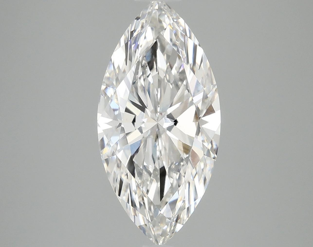 3.07 Carat Marquise Shaped Ideal Cut VVS2 IGI Certified Lab Grown Diamond