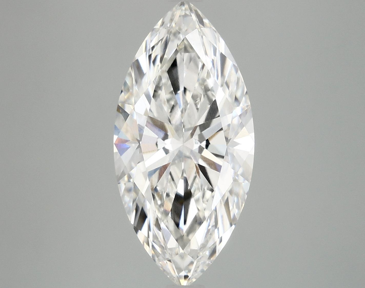 4.07 Carat Marquise Shaped Excellent Cut VVS2 IGI Certified Lab Grown Diamond