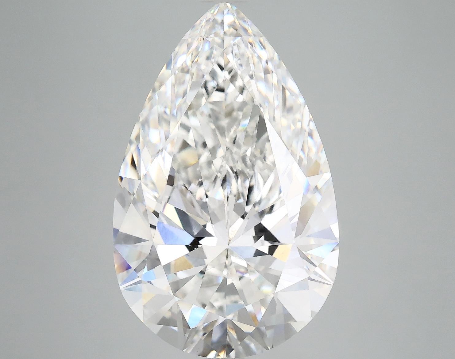 7.26 Carat Pear Shaped Ideal Cut VVS2 IGI Certified Lab Grown Diamond