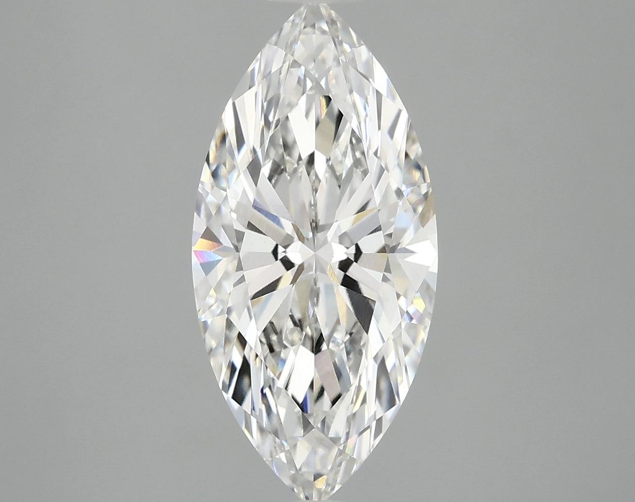 2.58 Carat Marquise Shaped Excellent Cut VVS2 IGI Certified Lab Grown Diamond