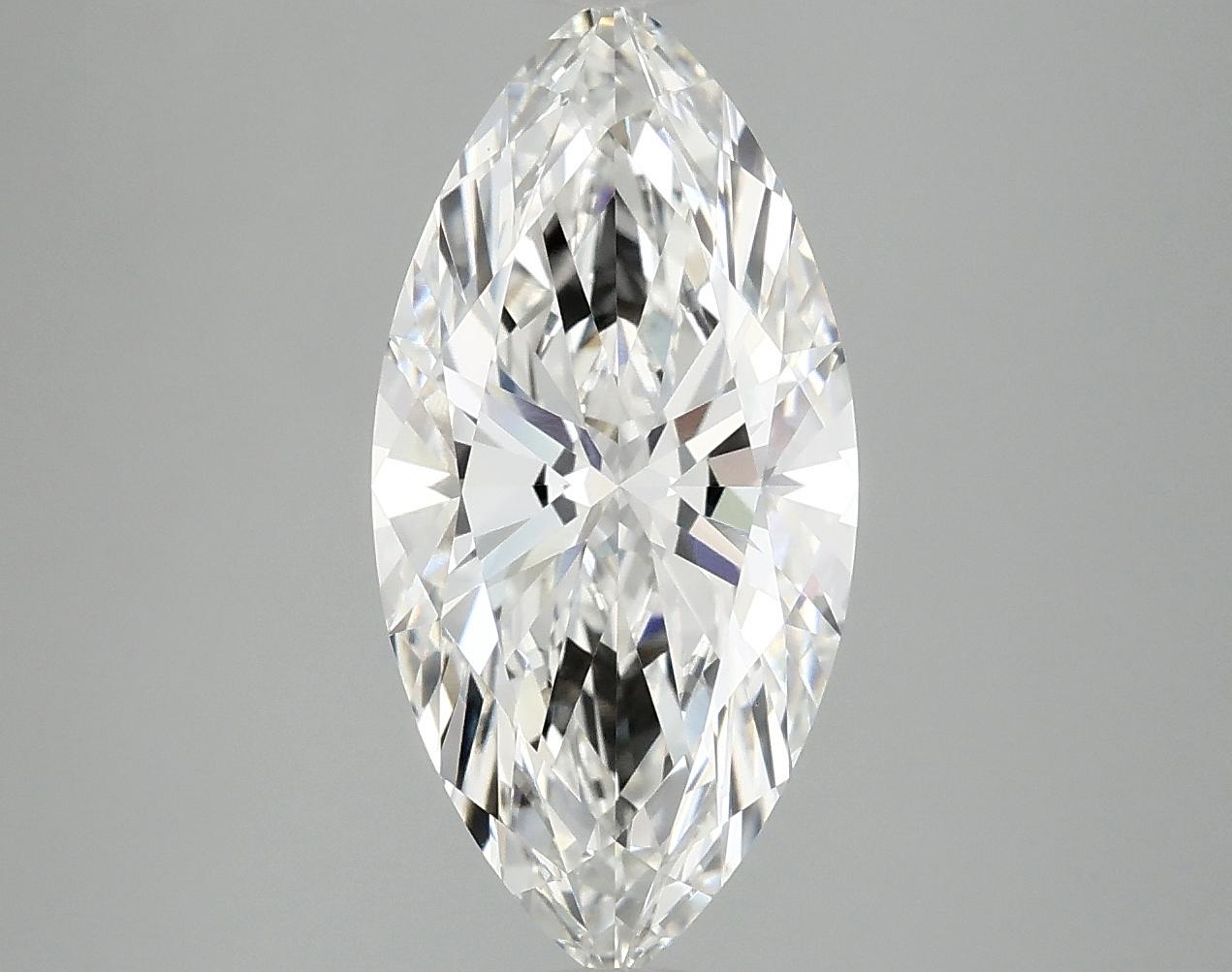 2.88 Carat Marquise Shaped Excellent Cut VVS2 IGI Certified Lab Grown Diamond