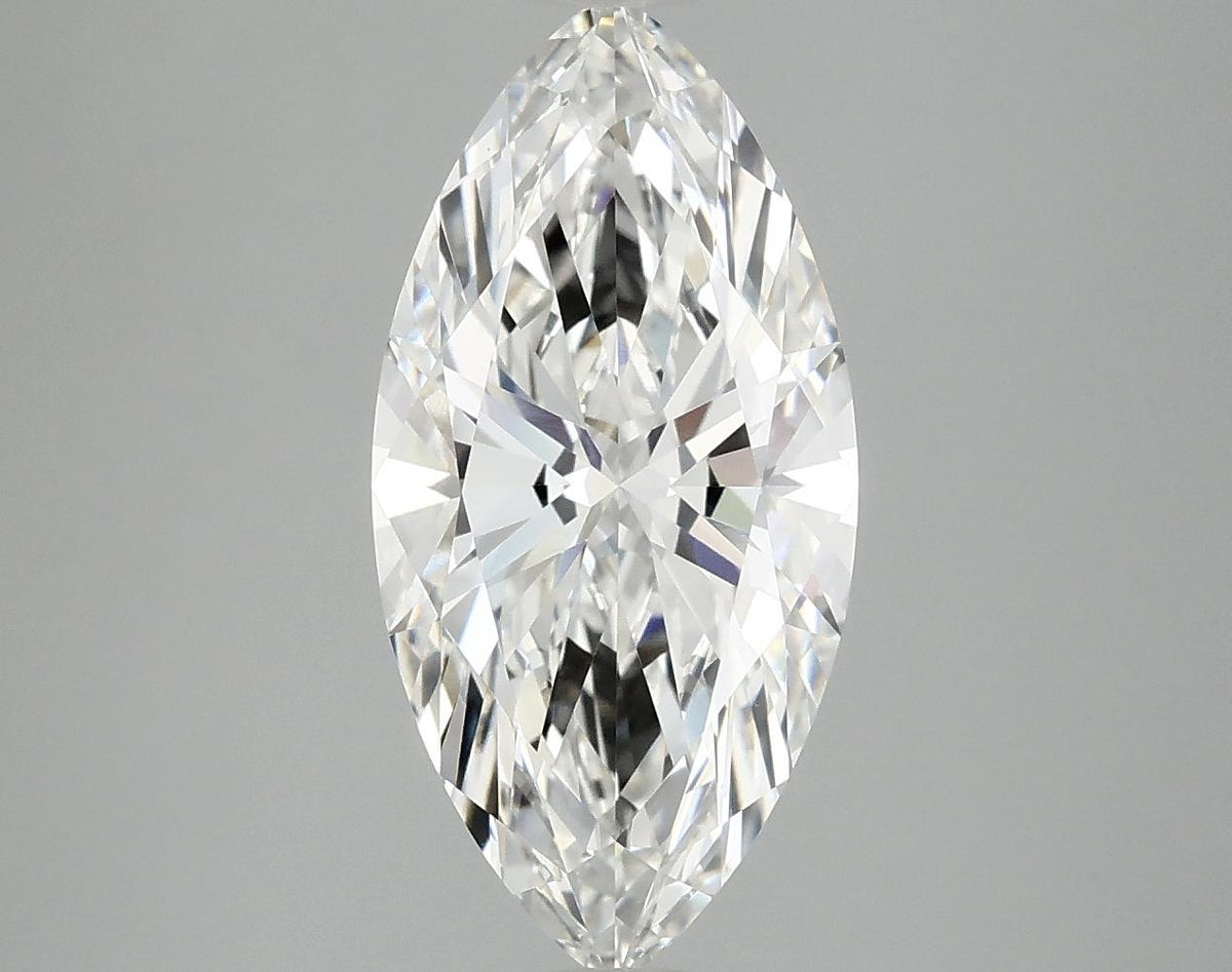 2.88 Carat Marquise Shaped Excellent Cut VVS2 IGI Certified Lab Grown Diamond