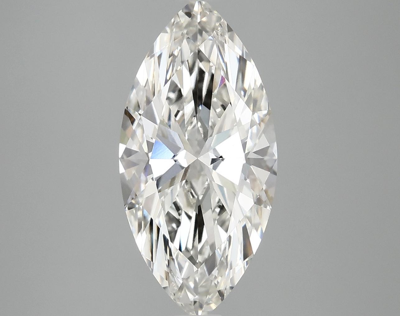 3.04 Carat Marquise Shaped Excellent Cut VVS2 IGI Certified Lab Grown Diamond
