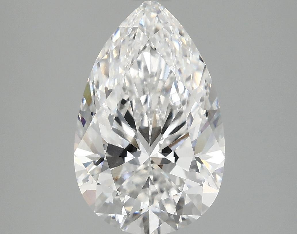 3.03 Carat Pear Shaped Ideal Cut VVS2 IGI Certified Lab Grown Diamond