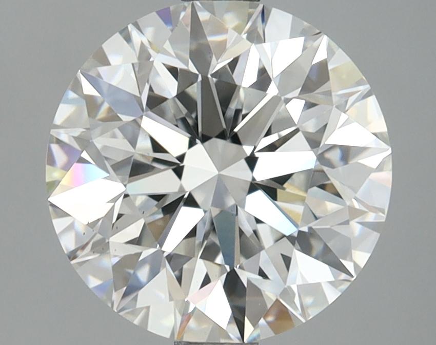 3.09 Carat Round Shaped Excellent Cut VS2 IGI Certified Lab Grown Diamond