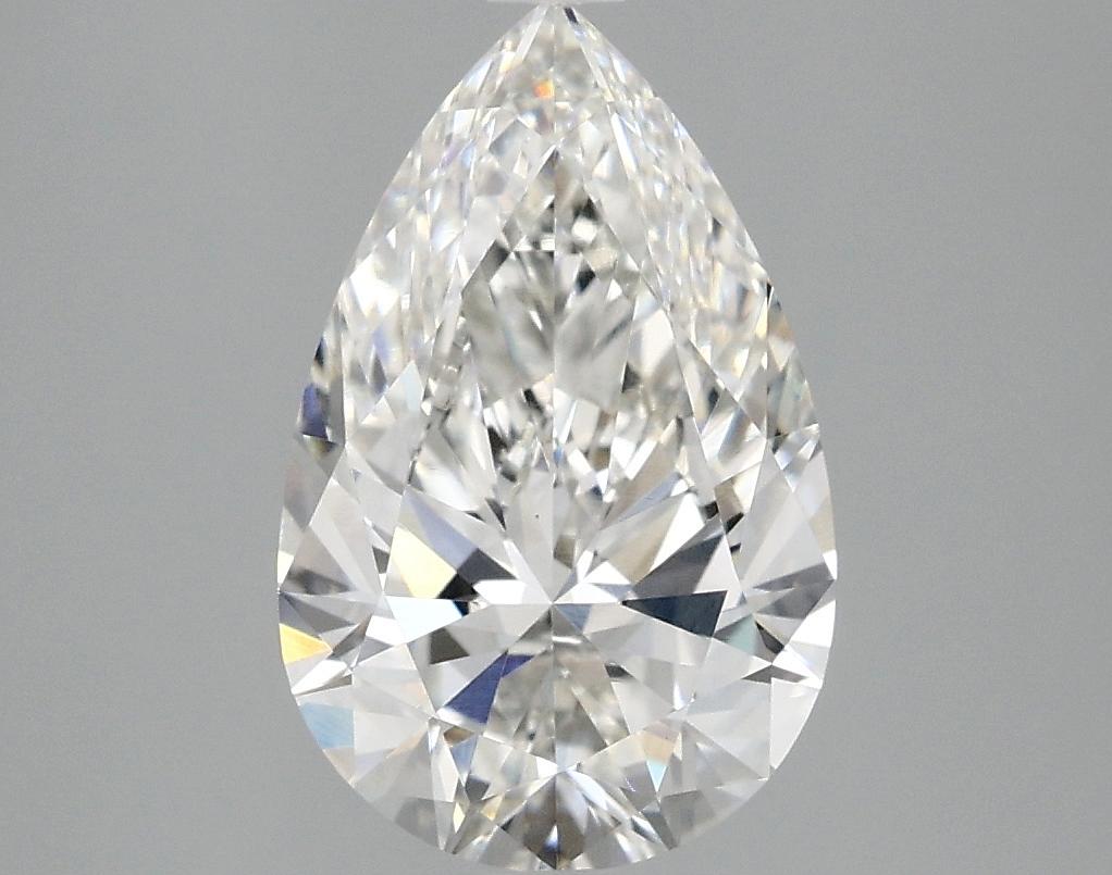 2.5 Carat Pear Shaped Ideal Cut VVS2 IGI Certified Lab Grown Diamond