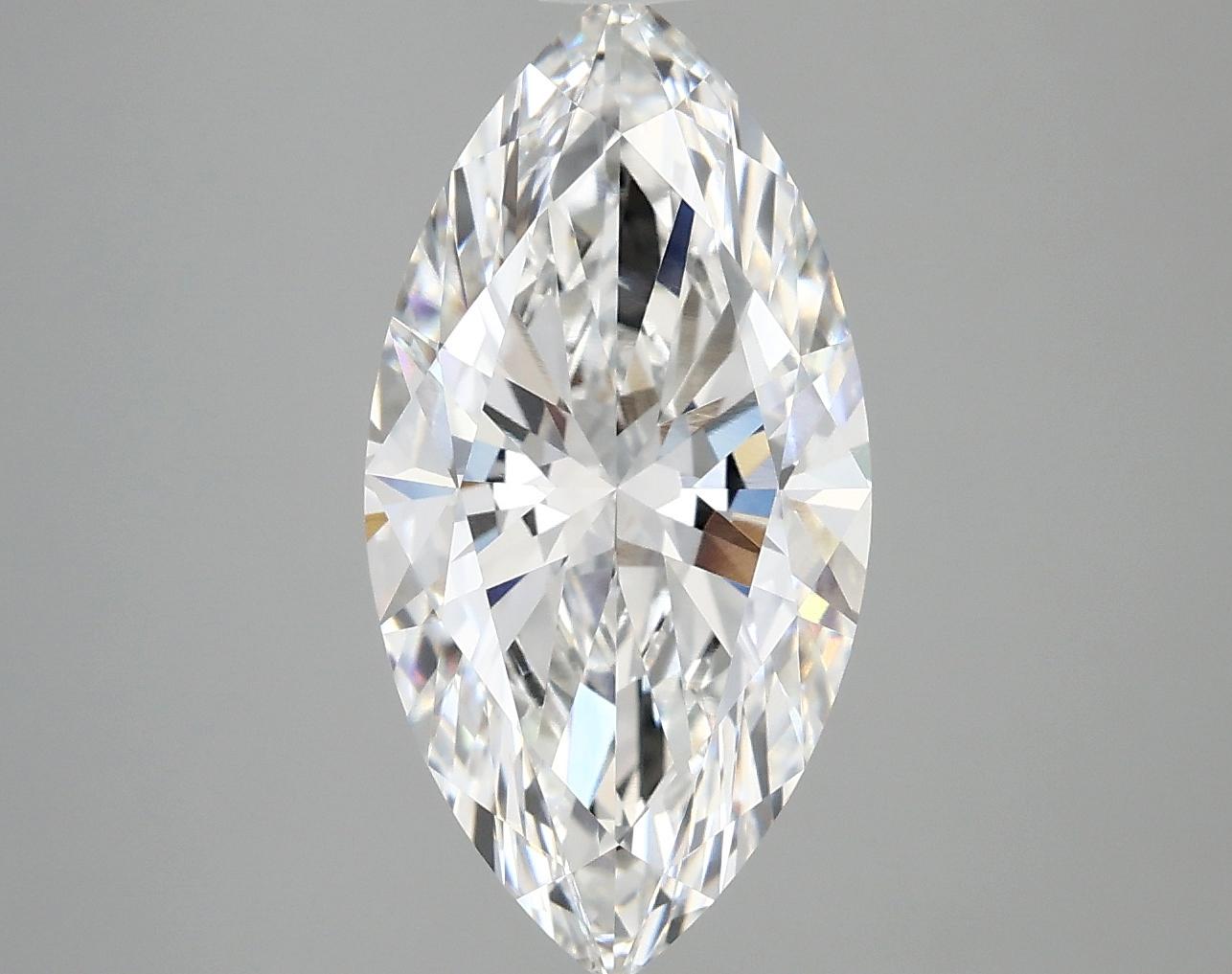 3.09 Carat Marquise Shaped Ideal Cut VVS2 IGI Certified Lab Grown Diamond