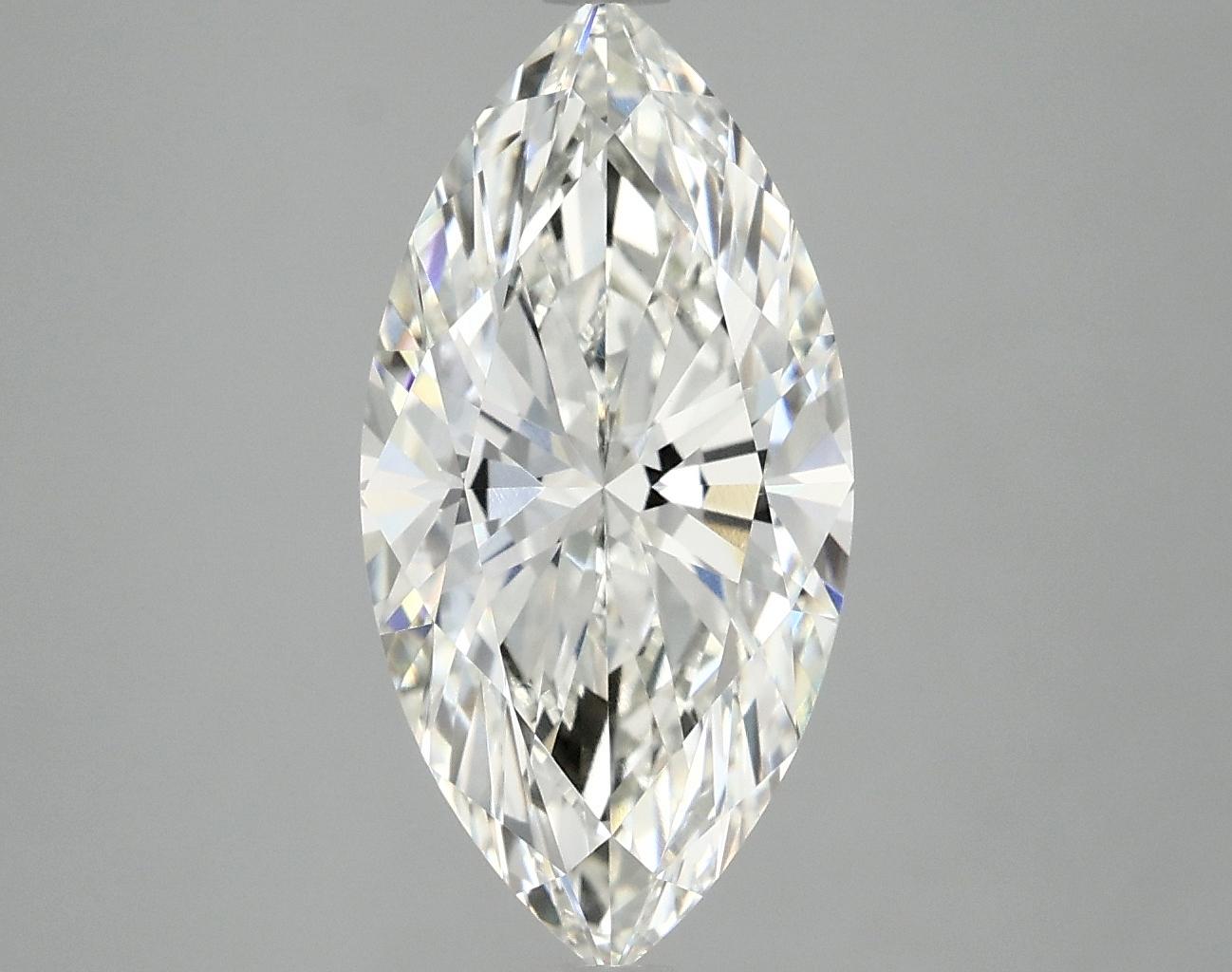 3.07 Carat Marquise Shaped Ideal Cut VVS2 IGI Certified Lab Grown Diamond