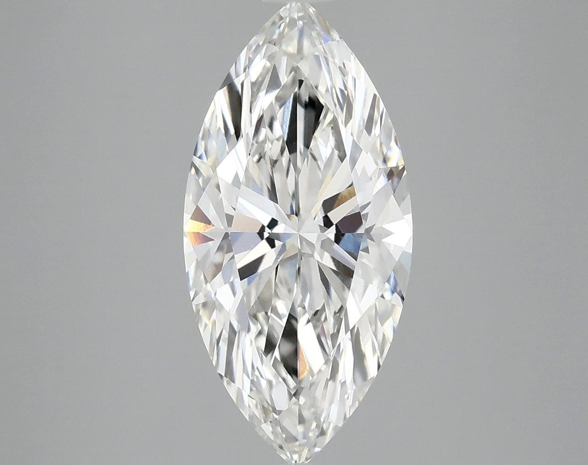 3.09 Carat Marquise Shaped Excellent Cut VVS2 IGI Certified Lab Grown Diamond