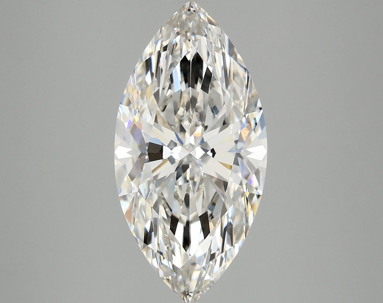 3.1 Carat Marquise Shaped Ideal Cut VVS2 IGI Certified Lab Grown Diamond