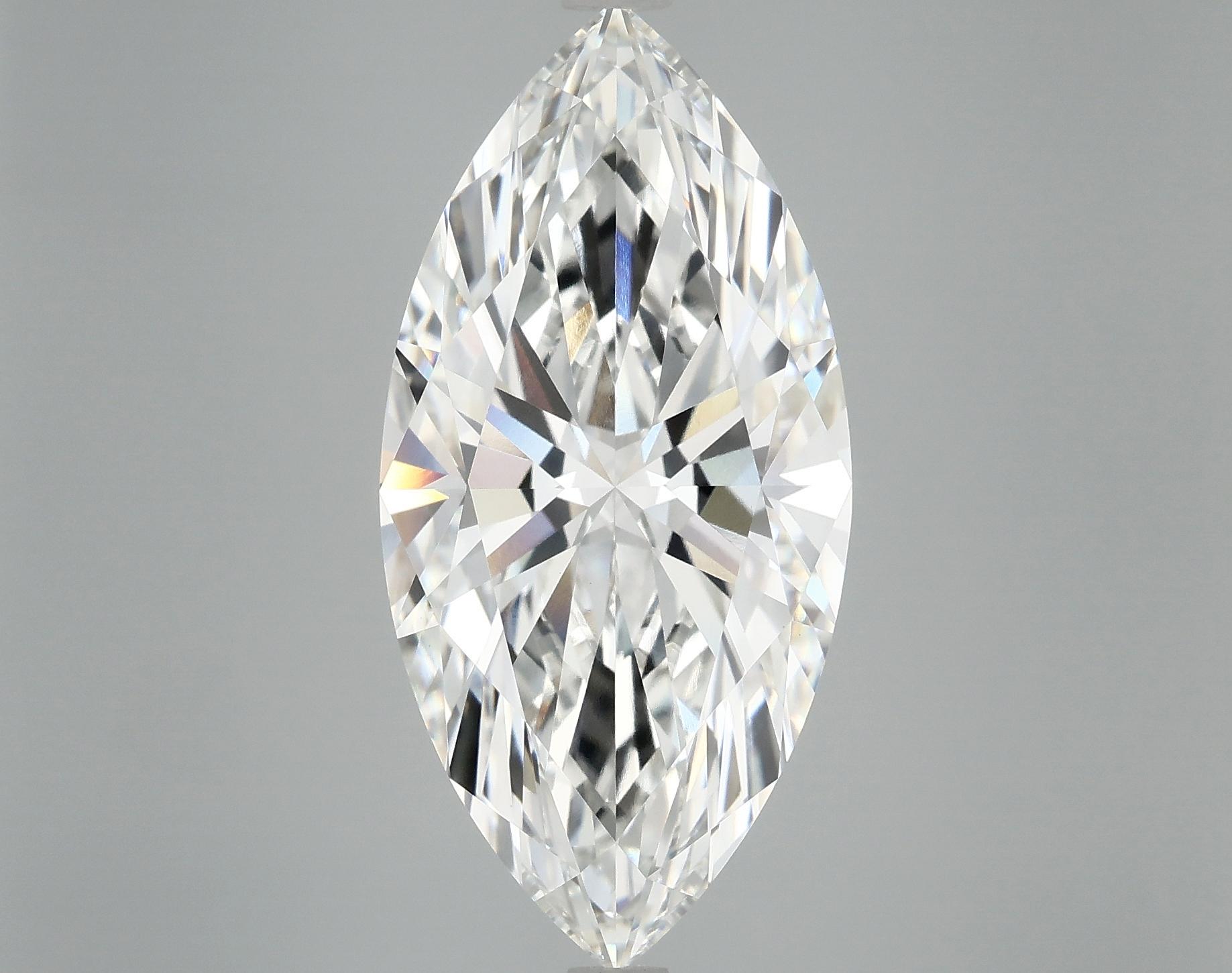 8.27 Carat Marquise Shaped Excellent Cut VVS2 IGI Certified Lab Grown Diamond