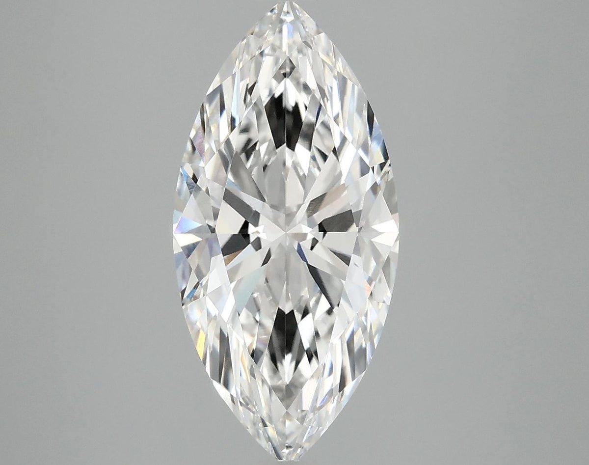 3.08 Carat Marquise Shaped Excellent Cut VVS2 IGI Certified Lab Grown Diamond
