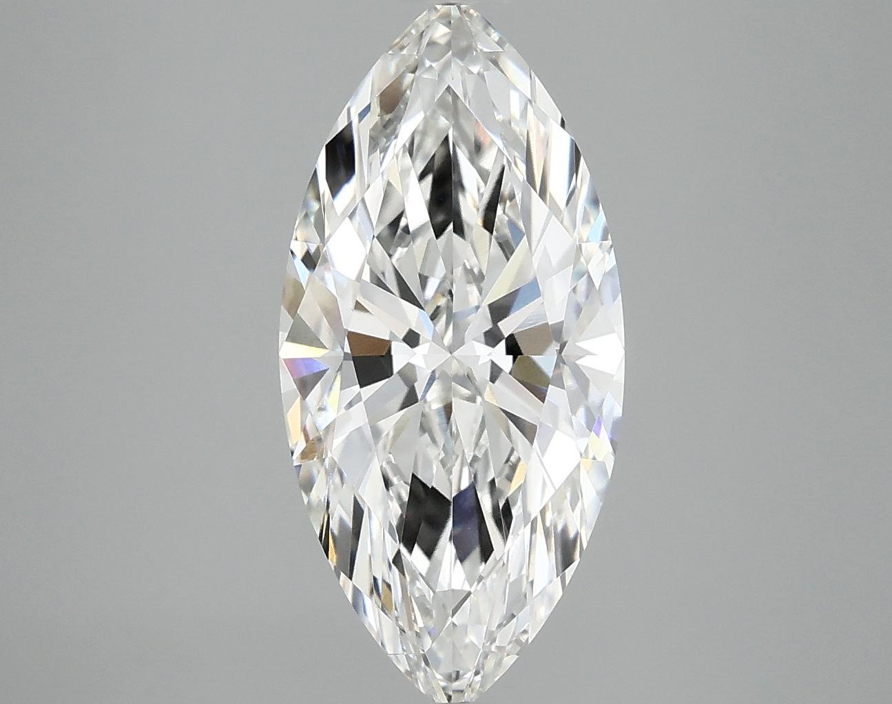 3.07 Carat Marquise Shaped Excellent Cut VVS2 IGI Certified Lab Grown Diamond
