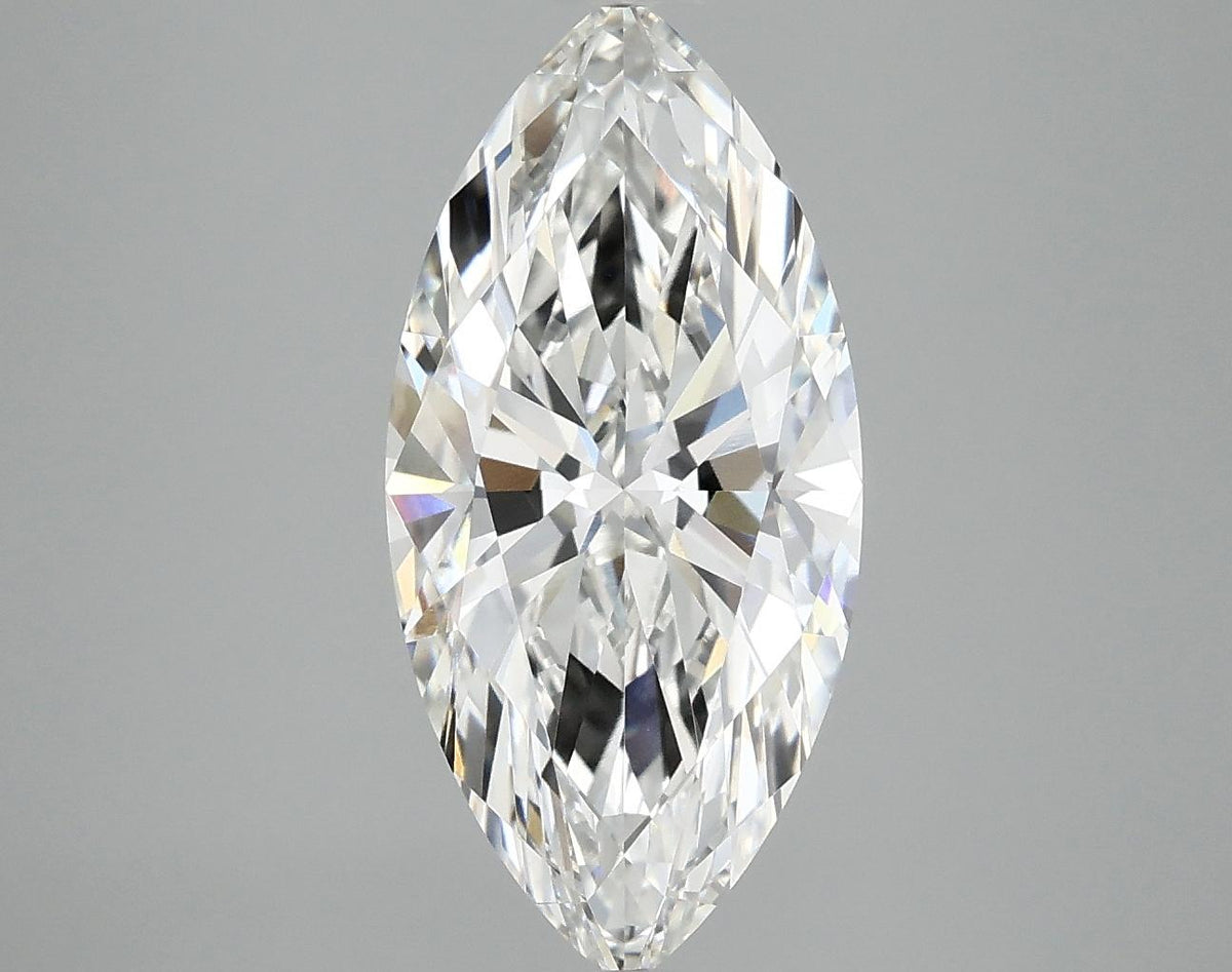 3.07 Carat Marquise Shaped Excellent Cut VVS2 IGI Certified Lab Grown Diamond