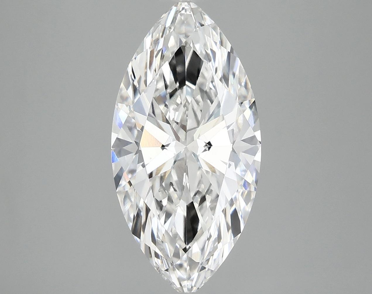3.08 Carat Marquise Shaped Ideal Cut VVS2 IGI Certified Lab Grown Diamond