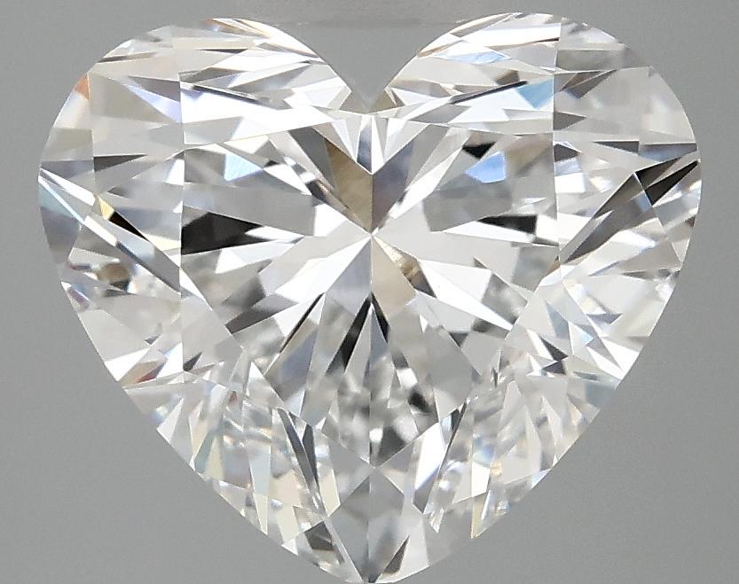4.08 Carat Heart Shaped Ideal Cut VVS2 IGI Certified Lab Grown Diamond