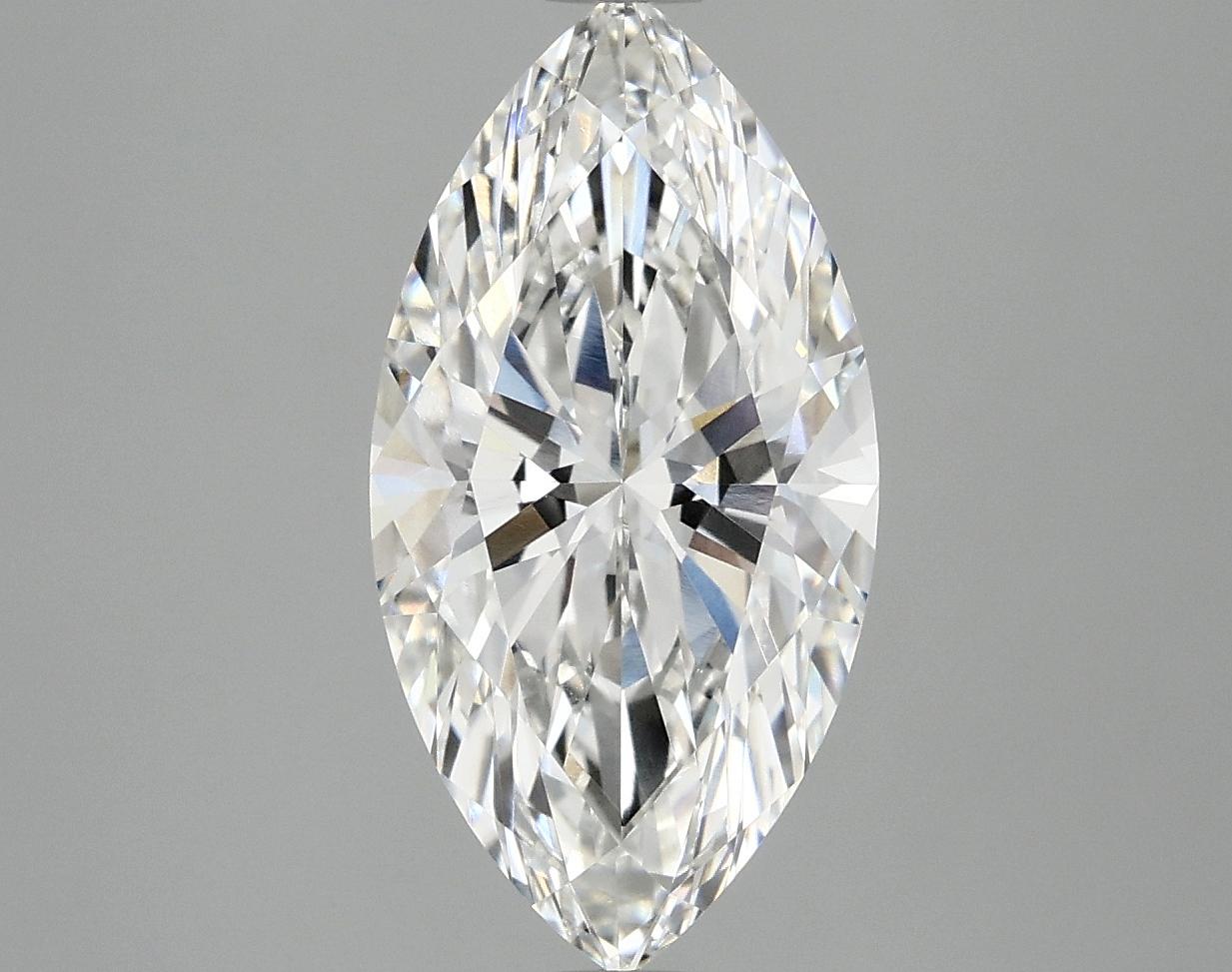 3.09 Carat Marquise Shaped Ideal Cut VVS2 IGI Certified Lab Grown Diamond
