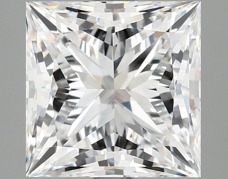 4.09 Carat Princess Shaped Ideal Cut VVS2 IGI Certified Lab Grown Diamond